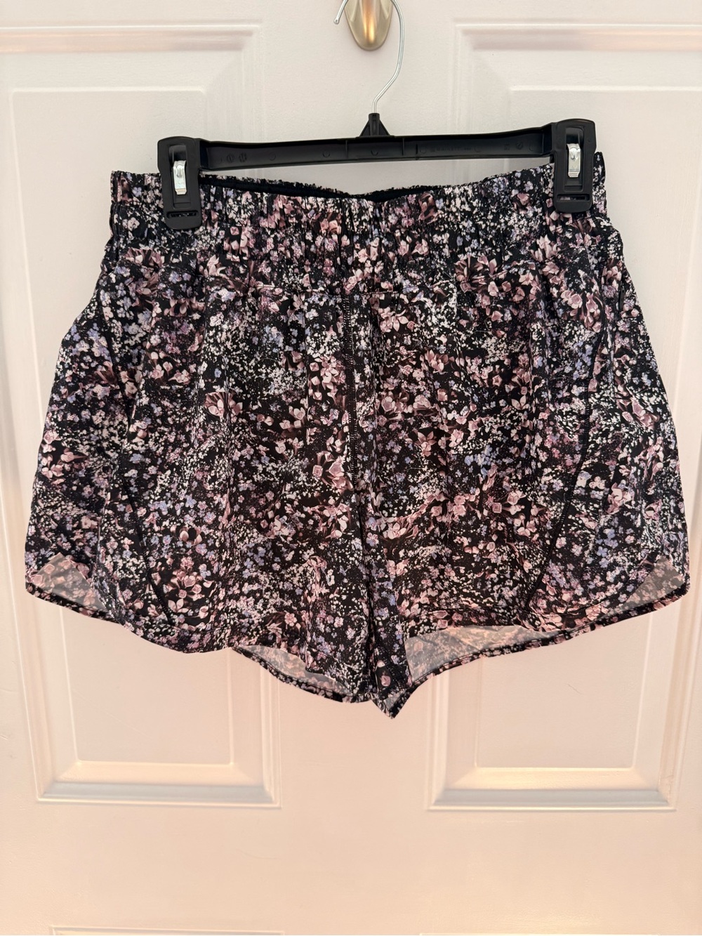 Lululemon Athletic Shorts in Black Floral - size 10